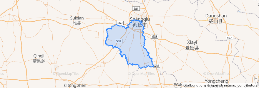 Mapa de ubicacion de Suiyang District.