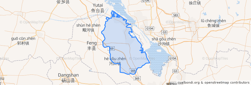 Mapa de ubicacion de 沛县.