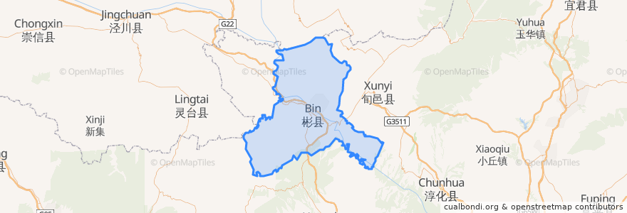 Mapa de ubicacion de Binzhou Municipality.