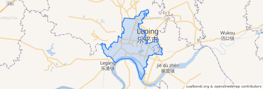Mapa de ubicacion de Jiyang.