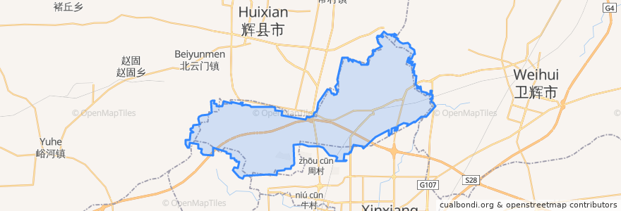 Mapa de ubicacion de Fengquan District.