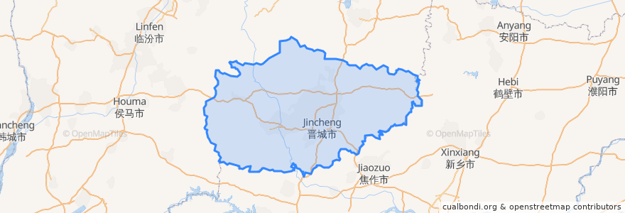 Mapa de ubicacion de جینچن.