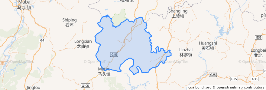 Mapa de ubicacion de 롄핑현.