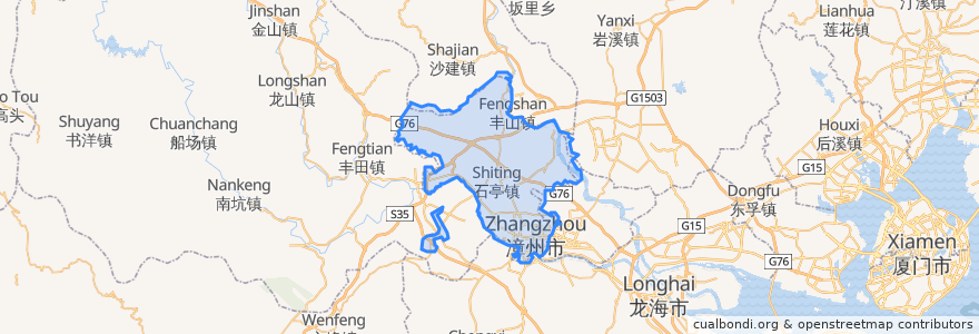 Mapa de ubicacion de Xiangcheng District.