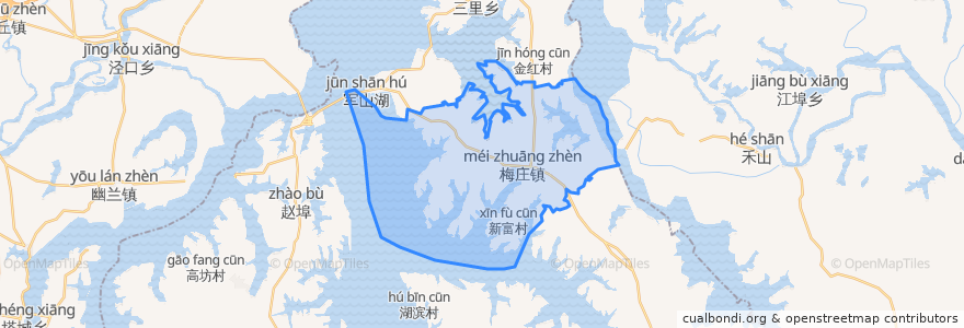 Mapa de ubicacion de Meizhuang.