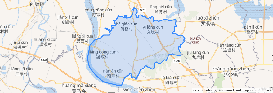 Mapa de ubicacion de Quanling.