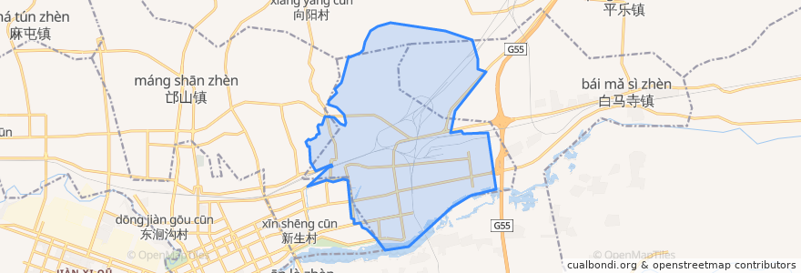Mapa de ubicacion de 찬허 후이족구.
