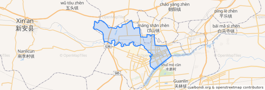 Mapa de ubicacion de Xigong District.