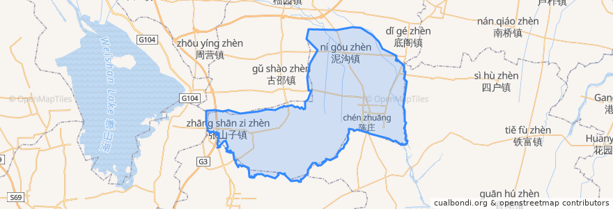 Mapa de ubicacion de 台儿庄区.