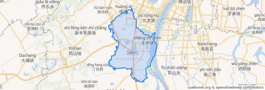 Mapa de ubicacion de 生米街道.