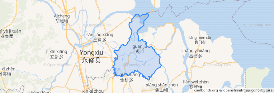 Mapa de ubicacion de Datangping.
