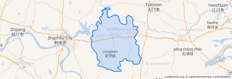 Mapa de ubicacion de Qianjiang.