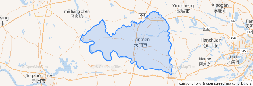 Mapa de ubicacion de Тяньмэнь.