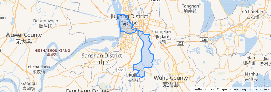 Mapa de ubicacion de مقاطعة جينغهو.