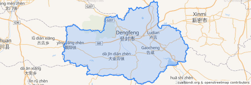 Mapa de ubicacion de دنگ فنگ.