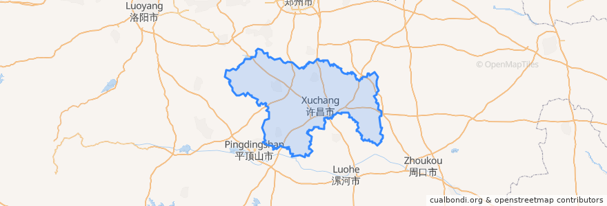Mapa de ubicacion de شوچانگ.