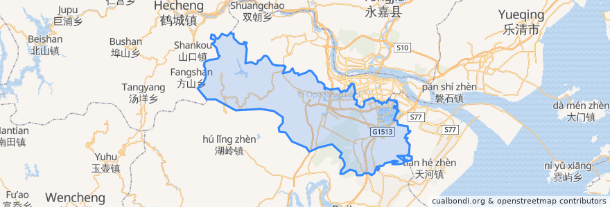 Mapa de ubicacion de Distretto di Ouhai.