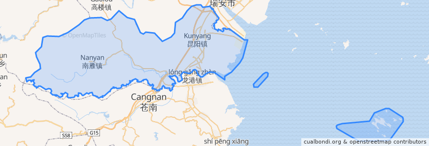 Mapa de ubicacion de Pingyang County.