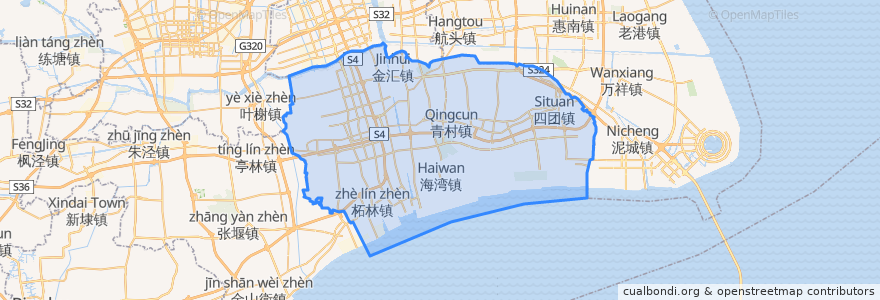 Mapa de ubicacion de Distretto di Fengxian.