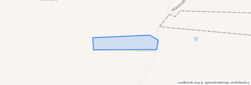 Mapa de ubicacion de Springville.