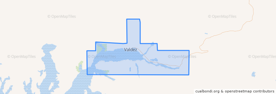 Mapa de ubicacion de Валдиз.