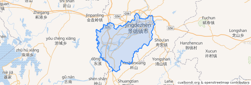 Mapa de ubicacion de Changjiang District.
