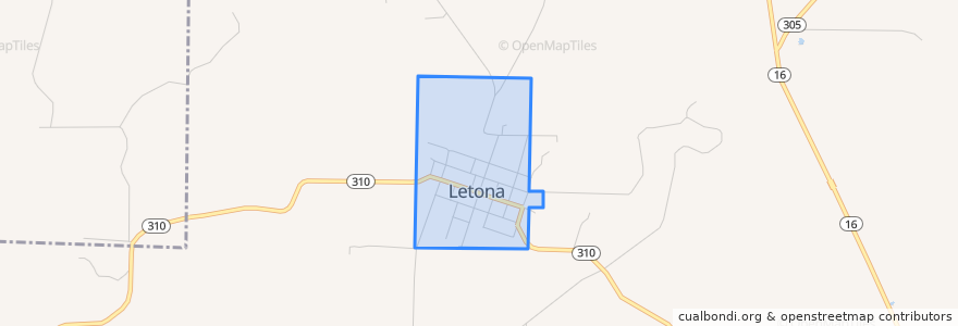 Mapa de ubicacion de Letona.
