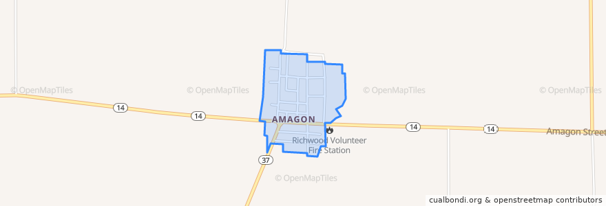 Mapa de ubicacion de Амагон.