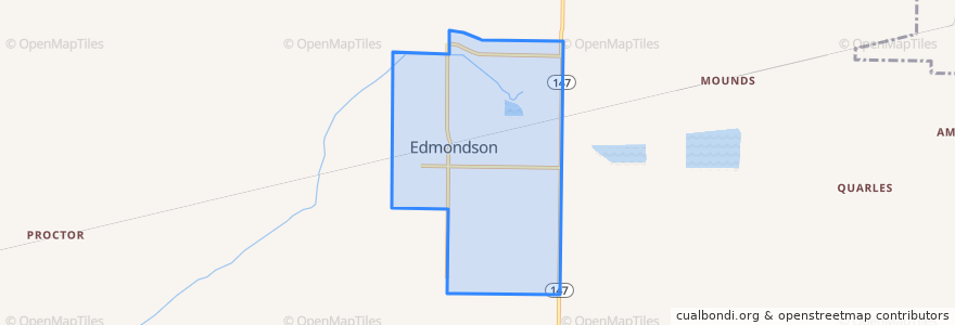 Mapa de ubicacion de Эдмондсон.