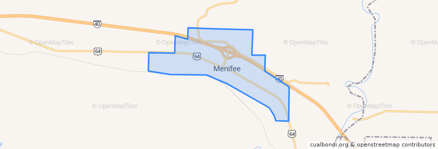 Mapa de ubicacion de Менифи.
