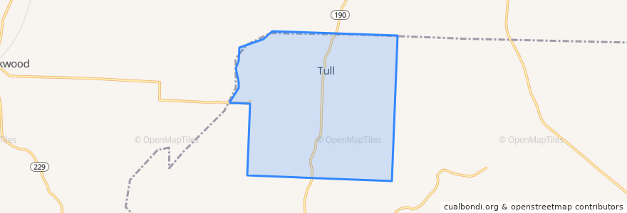 Mapa de ubicacion de Tull.