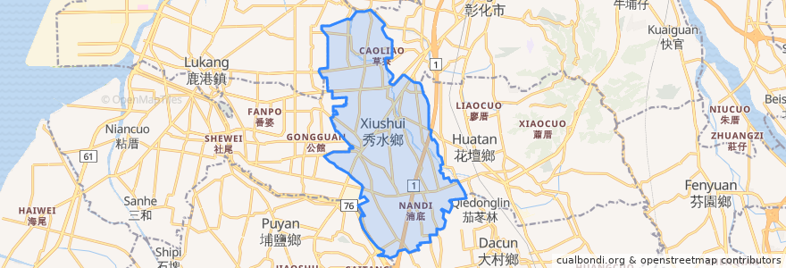 Mapa de ubicacion de 슈수이 향.