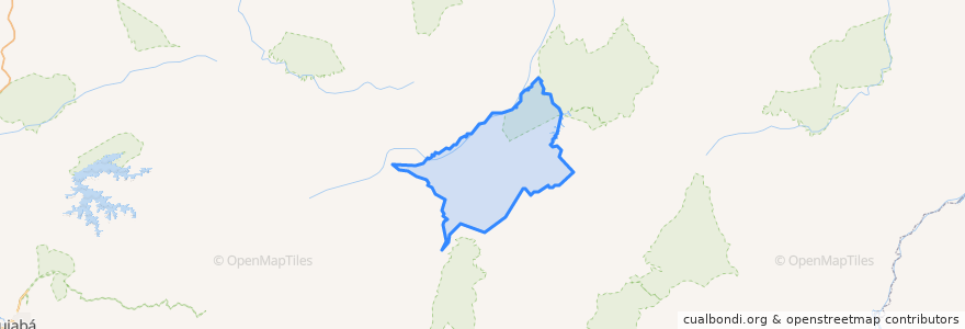 Mapa de ubicacion de Santo Antônio do Leste.