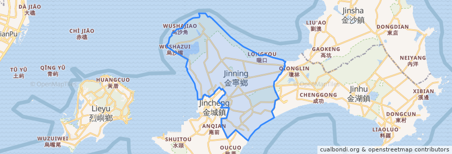 Mapa de ubicacion de 진닝향.