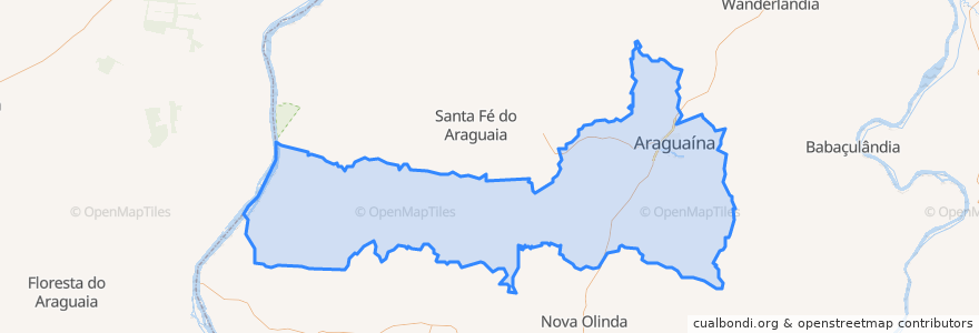 Mapa de ubicacion de 阿拉瓜伊纳.