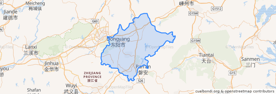 Mapa de ubicacion de دونگ‌یانگ.