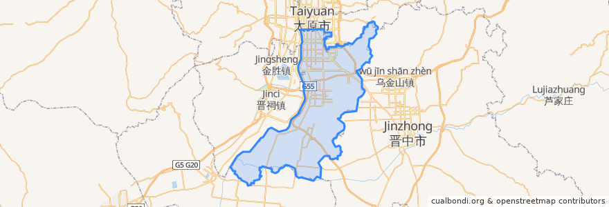Mapa de ubicacion de Xiaodian District.
