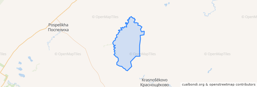 Mapa de ubicacion de Ельцовский сельсовет.