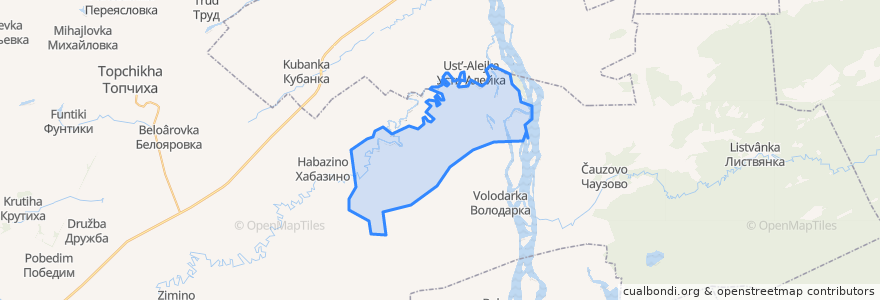 Mapa de ubicacion de Красноярский сельсовет.