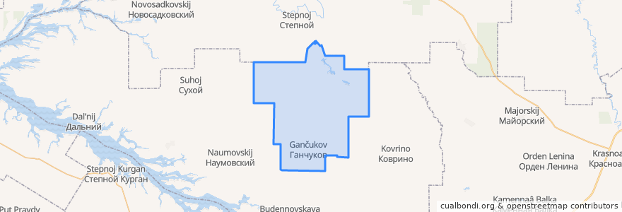 Mapa de ubicacion de Огневское сельское поселение.
