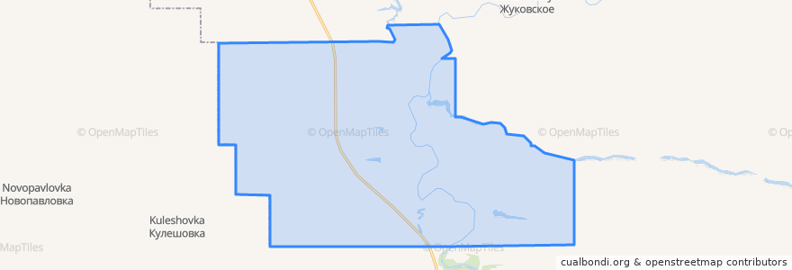 Mapa de ubicacion de Летницкое сельское поселение.