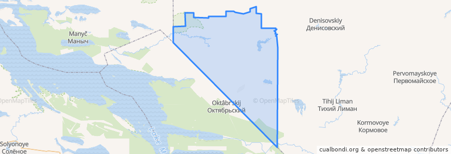 Mapa de ubicacion de Краснопартизанское сельское поселение.