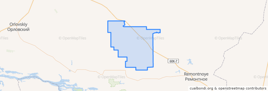 Mapa de ubicacion de Кировское сельское поселение.