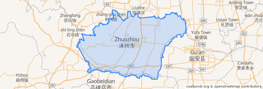 Mapa de ubicacion de تشوتشو.