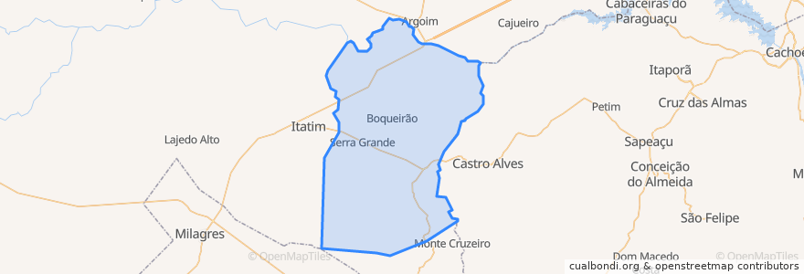 Mapa de ubicacion de Santa Teresinha.