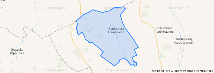 Mapa de ubicacion de Гончаровское сельское поселение.