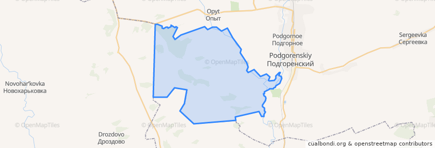 Mapa de ubicacion de Скорорыбское сельское поселение.