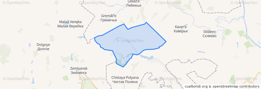 Mapa de ubicacion de Сомовское сельское поселение.