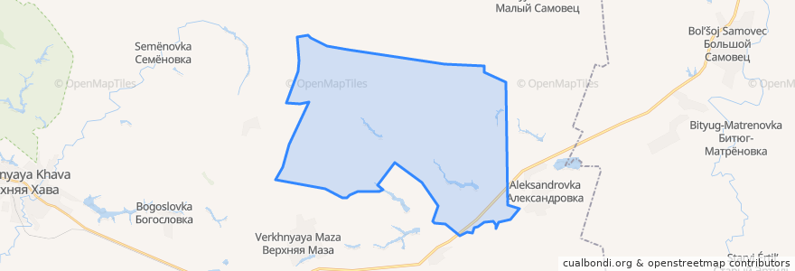 Mapa de ubicacion de Шукавское сельское поселение.