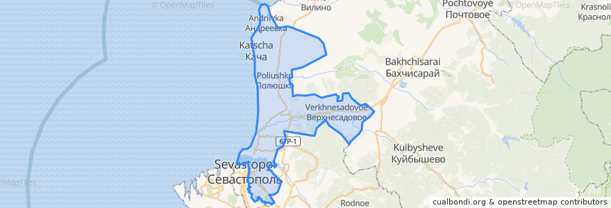 Mapa de ubicacion de Rajon Nachimow.